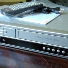 Combo Philips DVD - VHS video recorder nou