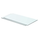 vidaXL Rafturi, 2 buc., 60 x 25 cm, panouri sticlă transparentă