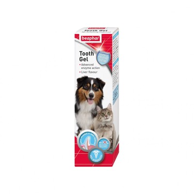 GEL DENTAR PENTRU CAINI SI PISICI TOOTH GEL BEAPHAR 100G foto
