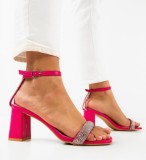 Cumpara ieftin Sandale cu toc Aqsa Fuchsia