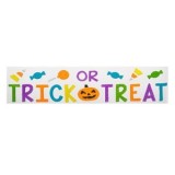Autocolante gel pentru geam Halloween Trick or Treat, Multicolor, 6,5 cm litera, CMCLASS