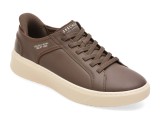 Pantofi sport SKECHERS maro, 183177, din piele ecologica