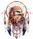 Cumpara ieftin Sticker decorativ, Mandala-Vultur, Maro, 71 cm, 8343ST-2, Oem