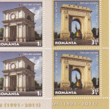 2011 LP 1918 EMISIUNE COMUNA ROMANIA-REPUBLICA MOLDOVA PERECHE SERII MNH