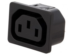 Conector Alimentare AC Soclu Mamă 10A 250V IEC 60320 IP30