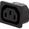 Conector Alimentare AC Soclu Mamă 10A 250V IEC 60320 IP30