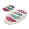 Set 2 Covorase baie Feather, 60 x 100 cm, 50 x 60 cm, Antiderapant, Multicolor