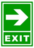 Semn exit spre directie in dreapta