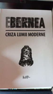 Criza lumii moderne foto