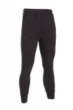 Pantaloni Sport Barbati Joma Montana Cuff Negri, Bumbac Fleece, Fermoar Calcai, Talie Ajustabila - Ideal Fitness, Relaxare