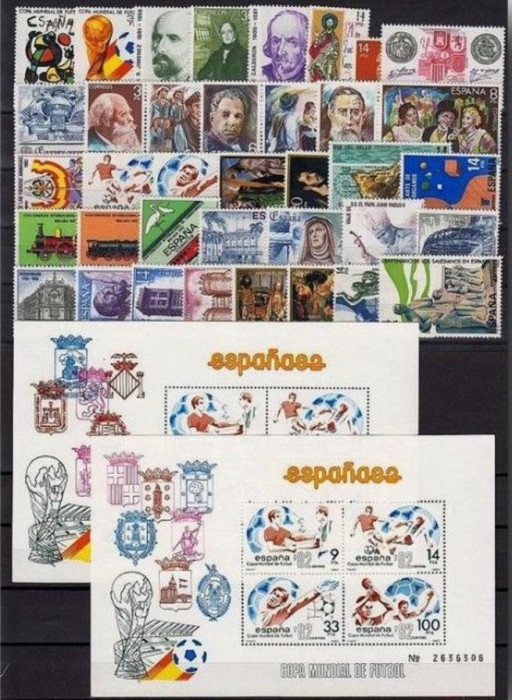 C2919 - Spania 1982 - Anul complet, nestampilat,MNH