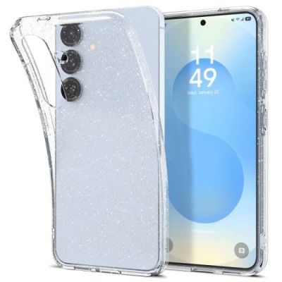 Huse pentru Samsung Galaxy S25 - Spigen Liquid Crystal Glitter - Crystal Quartz foto