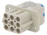 Conector HDC Inserturi de Contact Mamă Han Q 9 8 PE 16A