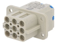 Conector HDC Inserturi de Contact Mamă Han Q 9 8 PE 16A