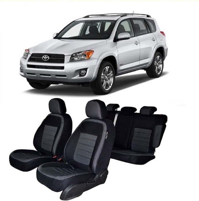 Set huse scaune TOYOTA RAV4 2006-2012 (BANCHETA FRACTIONATA+Huse cotiere)