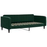 Cumpara ieftin Cadru de pat, verde inchis, 100x200 cm, catifea