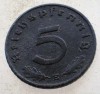 7.514 GERMANIA WWII 5 REICHSPFENNIG 1942 E ZINC RARA, Europa