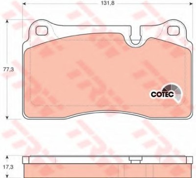 Set placute frana,frana disc LAND ROVER RANGE ROVER III (LM) (2002 - 2012) TRW GDB1743 foto