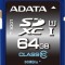 CARD SD ADATA, 64 GB, SDXC, clasa 10, standard UHS-I U1, &quot;ASDX64GUICL10-R&quot;