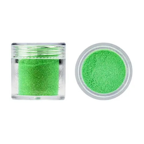 Pudră glitter pentru nail art - verde-oliv, 10g
