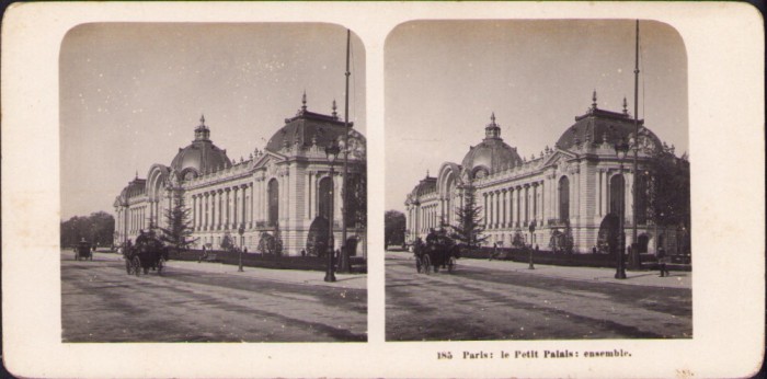 ST15N Paris, le Petit Palais, ensemble, stereoscopic photo
