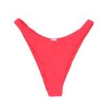 Slip de baie roz cu talie inalta