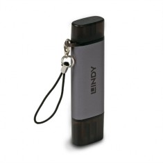 Cititor de carduri USB 3.2 Type C &amp; A la SD/Micro SD, Lindy L43335