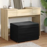 vidaXL Taburet Negru 60 x 40 x 40 cm Catifea și lemn stratificat 876769