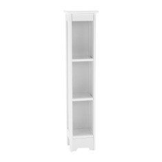 Raft 3 polite din mdf alb Atene 17x17x80 cm