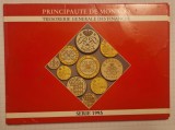 Monaco, foarte rar, cota excelenta, set, 10 monede, 1995, Europa
