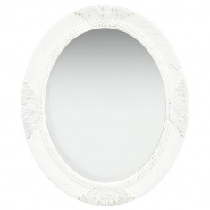 Oglinda de perete în stil baroc, alb, 50 x 60 cm GartenMobel Dekor