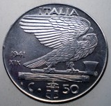 2.330 ITALIA WWII VITTORIO EMANUELE III 50 CENTESIMI 1941 R MAGNETICA, Europa