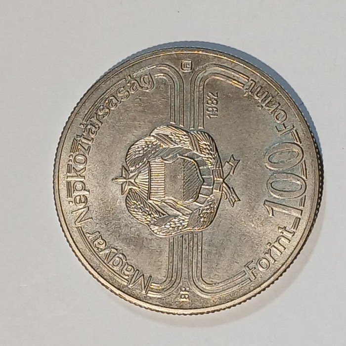Moneda comemorativa 100 forinti Ungaria 1982