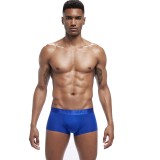 Chiloti Jockstrap Barbati JockMail Push Up Suspensor Boxeri Shiny Sexy, Alb, Albastru, M, XL