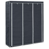 vidaXL Dulap cu bare și compartimente, negru, 150x45x175 cm 282453