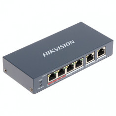 Switch 4 porturi PoE+, 2 porturi uplink - HIKVISION SafetyGuard Surveillance foto