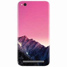 Husa silicon pentru Xiaomi Redmi 5A, Mountain Peak Pink Gradient Effect
