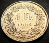 Moneda 1 FRANC - ELVETIA, anul 1994 * cod 4726