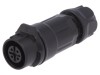 Conector Circular Mufă 12mm 4-Pin Aurit 5A Mamă