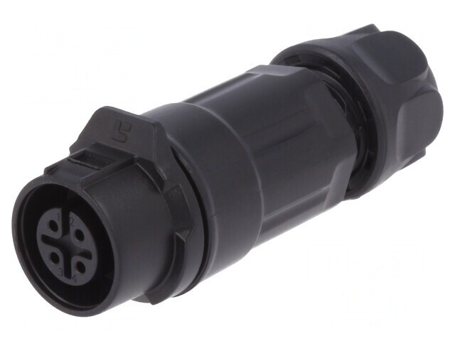 Conector Circular Mufă 12mm 4-Pin Aurit 5A Mamă