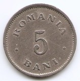 Romania 5 bani 1900 - Carol I, Cupru-nichel , 19 mm, KM-28 (3)