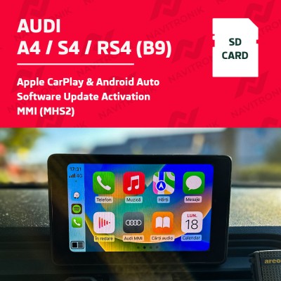 AUDI A4 B9 / S4 / RS4 MMI MHS2 ACTIVARE APPLE CARPLAY SI ANDROID AUTO foto