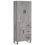 Cumpara ieftin Dulap inalt, gri sonoma, 69,5x34x180 cm, lemn compozit