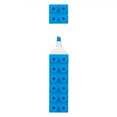 Evidențiator Fancy, Formă Cărămidă, Culoare Albastru, Dimensiuni 9.5x2x2 cm