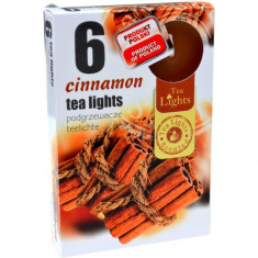 Lumanari Pastila Parfumate cu Scortisoara, 6 Buc/Set, Timp de Ardere 4.5 h, Lumanari Parfumate, Lumanare Parfumata, Lumanare Pastila, Lumanari pentru