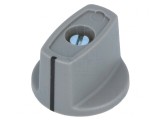Buton Rotativ Gri cu Indicator ABS &Oslash;6mm &Oslash;23x16mm