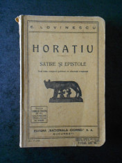 E. LOVINESCU - HORATIU. SATIRE SI EPISTOLE (1935) foto
