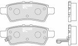 MOTAQUIP LVXL1223 set placute frana,frana disc