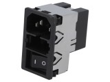 Conector Alimentare AC Soclu Tată 2A 250VAC IEC 60320 KMF