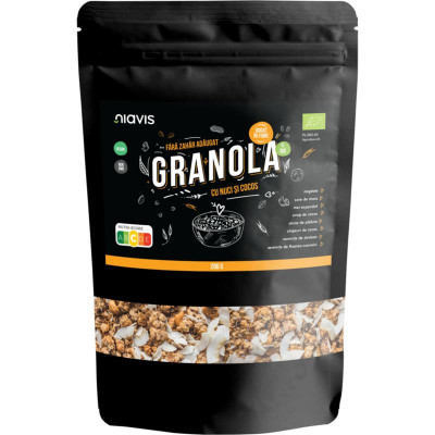 Granola cu Nuci si Cocos Bio 200 grame Niavis foto